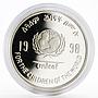 Ethiopia 20 birr Children of the World proof silver coin 1998