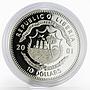 Liberia 10 dollars Endangered Wildlife series Blue Whale proof silver coin 2001