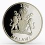 Malawi 5 kwacha Journey to Africa series Victoria Falls proof silver coin 2006