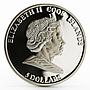 Cook Island 5 dollars Ugra A Drop of Oil Yurts in Taiga proof silver coin 2010