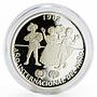 Panama 10 balboas International Year of the child proof silver coin 1982