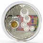 Kazakhstan 500 tenge 25th Anniversary of Tenge colored proof silver coin 2018