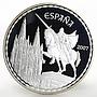 Spain 50 euro Burgos Cathedral and The Cavalier proof silver coin 2007