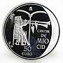 Spain 50 euro Burgos Cathedral and The Cavalier proof silver coin 2007