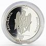 Moldova 100 lei 575 Years of the First Record of Chisinau proof silver coin 2011