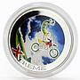 Andorra 10 diners Extreme Sports Freestyle Motocross colored silver coin 2008