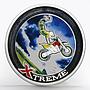 Andorra 10 diners Extreme Sports Freestyle Motocross colored silver coin 2008