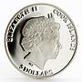 Cook Islands 5 dollars Russian Folk Crafts series Gzhel colored silver coin 2012
