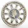 Niue 1 dollar Wheel of Fortune colored proof silver coin 2014