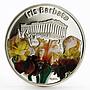 Niue 1 dollar Magical Flowers series Iris Bartis colored proof silver coin 2012