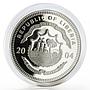 Liberia 20 dollars Athens Olympic Games series Water Polo proof silver coin 2004