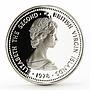 British Virgin Islands 25 dollars Coronation Jubilee silver coin 1978