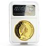 Niue 1 dollar Star Wars R2-D2 Droid PF-70 NGC colored gilded coin 2011
