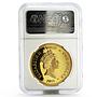 Niue 1 dollar Star Wars Luke Skywalker alliance PF-70 NGC gilded coin 2011