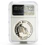 Philippines 500 piso Andres Bonifacio Centennial PF-68 NGC silver coin 1997