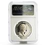 Philippines 25 piso President Aquino's Washington PF-69 NGC silver coin 1986