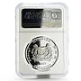 Singapore 5 dollars Flowers Vanda Mimi Palmer PF-70 NGC silver proof coin 2007