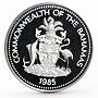 Bahamas 5 dollars Christopher Columbus proof silver coin 1985