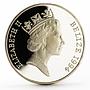 Belize 10 dollars Royal Visit proof silver coin 1994