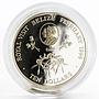 Belize 10 dollars Royal Visit proof silver coin 1994