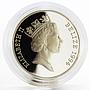 Belize 10 dollars Royal Visit proof silver coin 1994