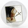 Congo 5 francs Pope John Paul the Second Santo Subito colored silver coin 2007