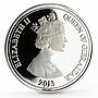 Gibraltar 20 pounds Sir Winston Churchill Portrait silver coin 2013