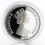 Gibraltar 20 pounds Sir Winston Churchill Portrait silver coin 2013