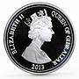 Gibraltar 20 pounds Sir Winston Churchill Portrait silver coin 2013