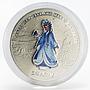 Nauru 10 dollars Happy New Year series Snow Maiden colored silver coin 2008