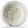 Nauru 10 dollars Happy New Year series Snow Maiden colored silver coin 2008