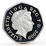 Britain 50 pence The First Sub Four Minute Mile proof silver coin 2009