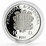 Andorra 10 diners Football World Cup in Germany proof silver coin 2006