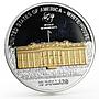 Cook Islands 10 dollars World Monuments series White House silver coin 2011