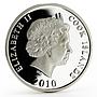 Cook Islands 10 dollars World Monuments series Belgium Atomium silver coin 2010