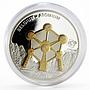 Cook Islands 10 dollars World Monuments series Belgium Atomium silver coin 2010