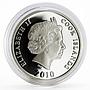 Cook Islands 10 dollars World Monuments series Belgium Atomium silver coin 2010