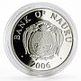 Nauru 10 dollars European Monuments Santiago de Compostela silver coin 2006