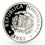 Dominican Republic 10 pesos International Year of the Child silver coin 1982