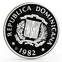 Dominican Republic 10 pesos International Year of the Child silver coin 1982