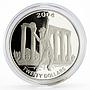 Liberia 20 dollars Athens Olympic Games series Tennis proof silver coin 2004