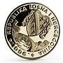 Bosnia and Herzegovina 500 dinara Atlanta Olympics Sprinter nickel coin 1996