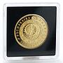 Belarus 100 rubles Zodiac Taurus Bull Sun and Moon gold coin 2011