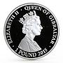 Gibraltar 1 pound Convoy SL 64 series Merchant Navy proof silver coin 2015