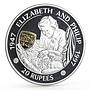 Mauritius 20 rupees 50th Birth of Prince Charles Philip proof silver coin 1997