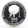 Trinidad and Tobago 100 dollars Football World Cup in Germany silver coin 2006