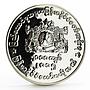 Myanmar 5000 kyats Government of Republic of Union Myanmar silver coin 2015