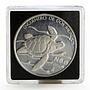 Mexico 5 pesos Pacific Ridley Sea Turtle proof silver coin 1994