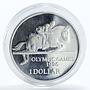 Bermuda 1 dollar Olympic Games proof silver coin 1996