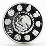 Mexico 5 pesos Pacific Ridley Sea Turtle proof silver coin 1994
